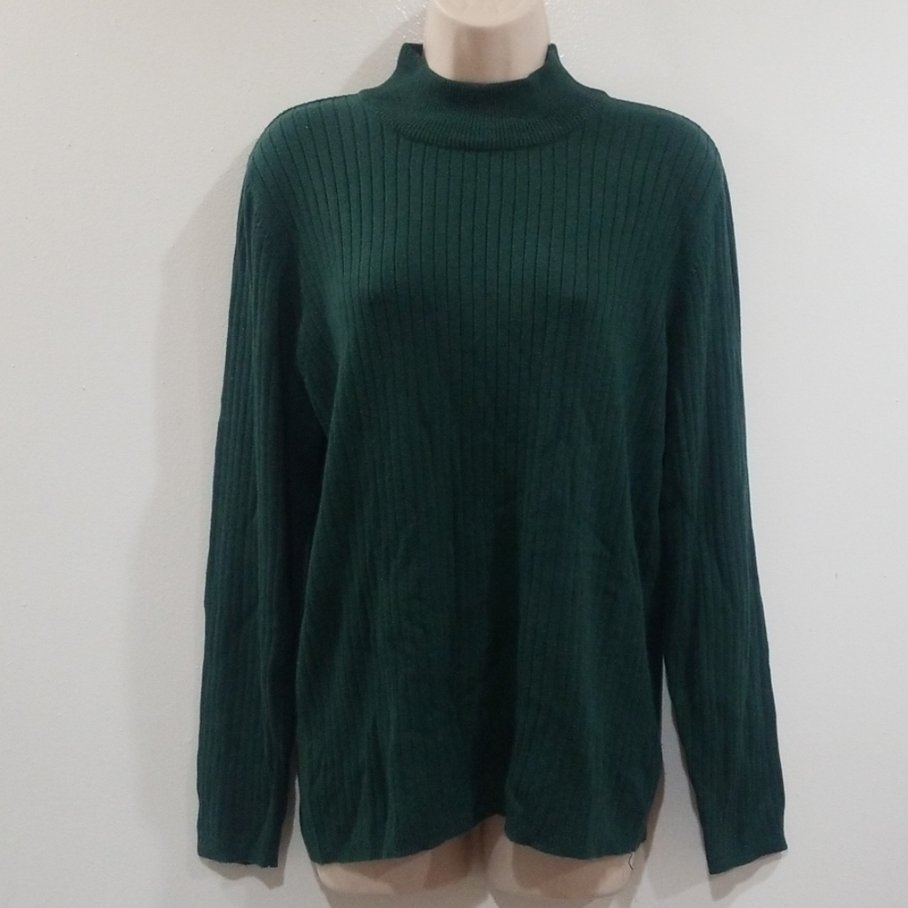 Worthington xl 16/18 women's green sweater